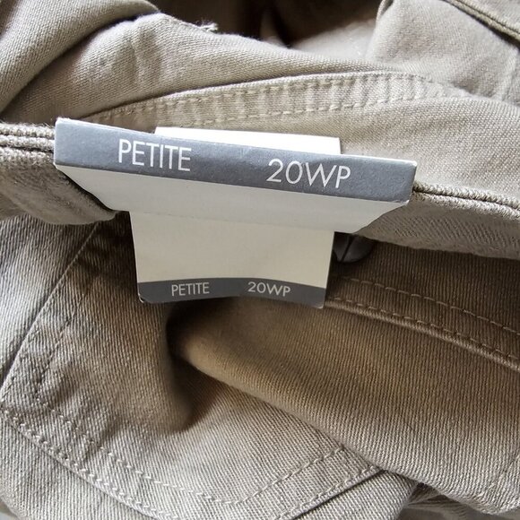 VTG Fashion Bug Khaki Pants Bootcut Tan Plus Size 20WP Pork chop Pockets - Picture 11 of 11